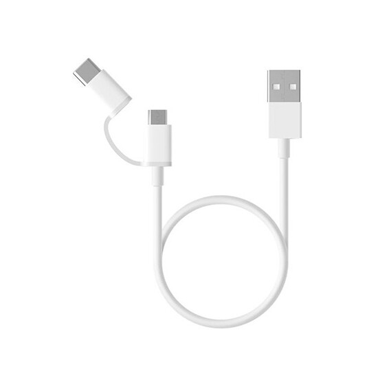 Xiaomi Mi 2 in 1 USB Cable Micro USB to Type C 30cm SJV4083TY