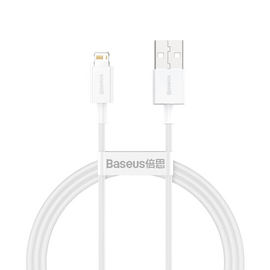 Baseus Superior Series Fast Charging Data Cable USB to Lightning 2.4A 1m CALYS-A02 White