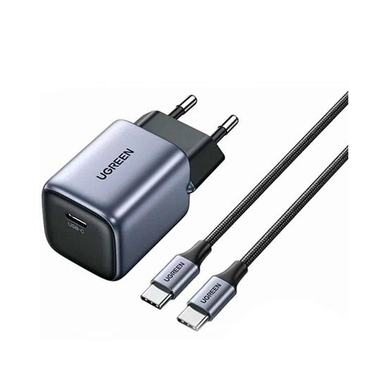 Ugreen Nexode 30W Type-C with Type-c Cable 1m GaN Fast Charger 25257 Black