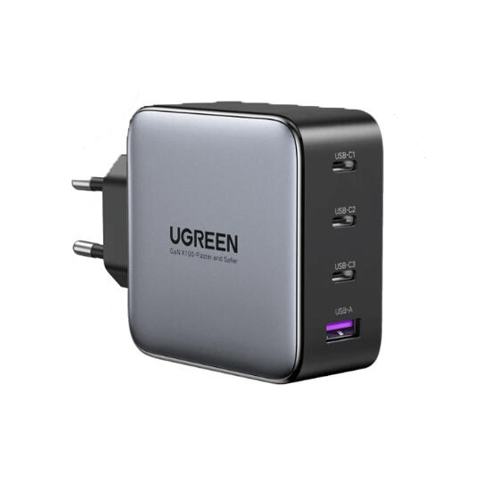 Ugreen GaN Fast Charger 3x USB-C USB-A 100W 40747 Black