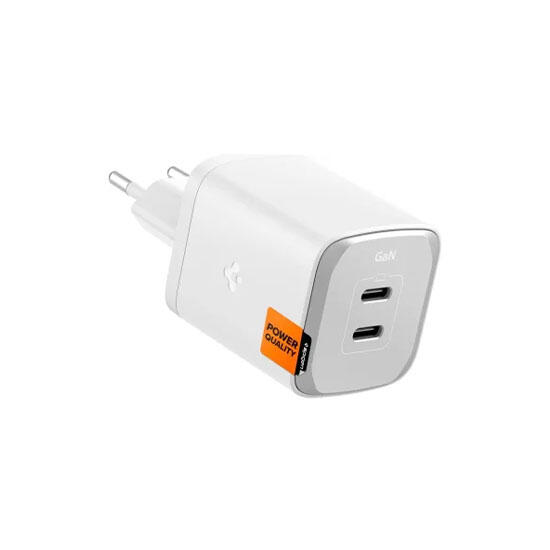 Spigen GaN III Charger 65W With Dual USB-C port ACH05164 White