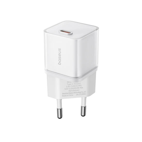 Baseus GaN5S Fast Charger 1C 20W EU P10162503213-00 White
