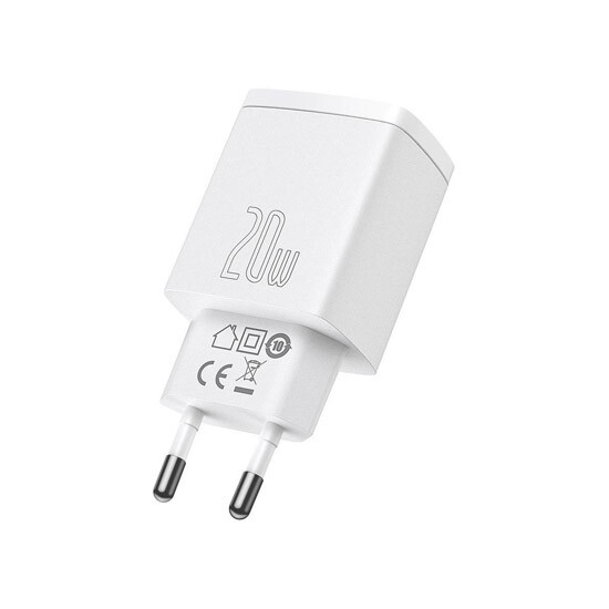Baseus Compact Quick Charger 20W EU CCXJ-B02 White