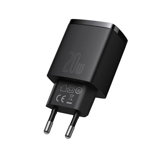 Baseus Compact Quick Charger 20W EU CCXJ-B01 Black