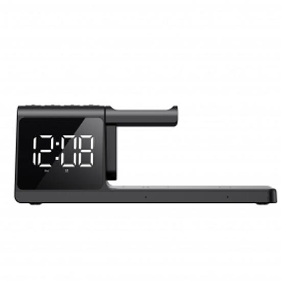 Havit W3042  Wireless Charger 15W With Alarm Clock Black