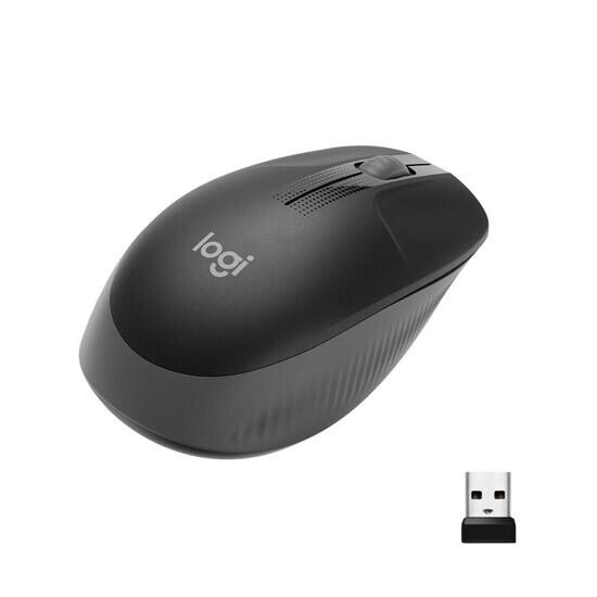 Logitech Full-size mouse M190 Charcoal