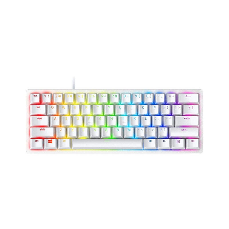 Razer Gaming Keyboard Huntsman Mini Mercury Ed RGB 61key Purple Switch RZ03-03390300-R3M1 White