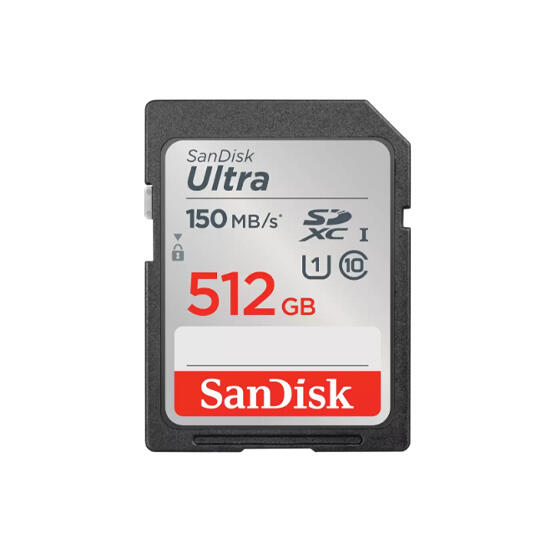 SanDisk 512GB Ultra SD/HC UHS-I Card 150MB/S Class 10 SDSDUNC-512G-GN6IN