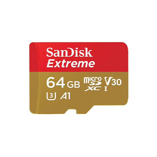 SanDisk 64GB Extreme MicroSD/XC UHS-I Card Up to 170MB/s/C V30/4K/A2 SDSQXAH-064G-GN6MN