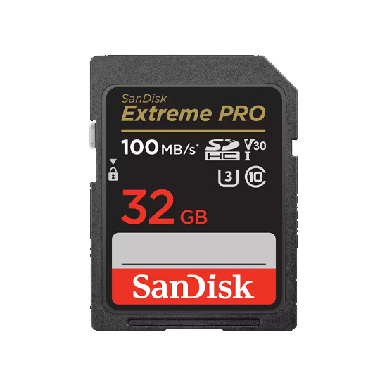 SanDisk 32GB Extreme Pro SD/XC UHS-I Card 100MB/S V30/4K Class 10 SDSDXXO-032G-GN4IN