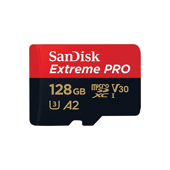 SanDisk 128GB Extreme PRO MicroSD/XC UHS-I Card 200MB/S V30/4k Class 10/Adapter SDSQXCD-128G-GN6MA