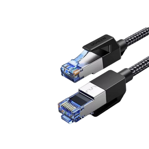 Ugreen Cat8 Pure Copper Ethernet Cable Round Braided OD5.5mm 1.5m 80430 Black