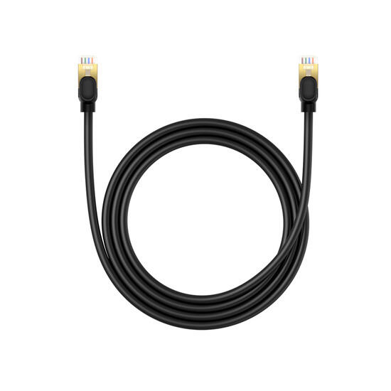 Baseus High Speed CAT8 40Gigabit Ethernet Cable (Round Cable)1.5m B0013320A111-02 Cluster Black