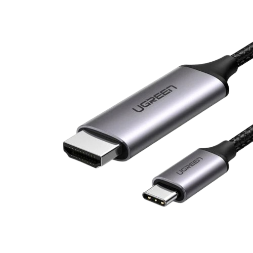 Ugreen USB-C to HDMI Male to Male Cable Aluminum Shell 1.5m 50570 Black Grey