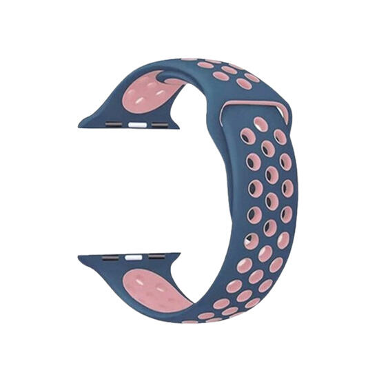 Sport Band With Hole For Apple Watches Series 7 45MM Blue/Pink