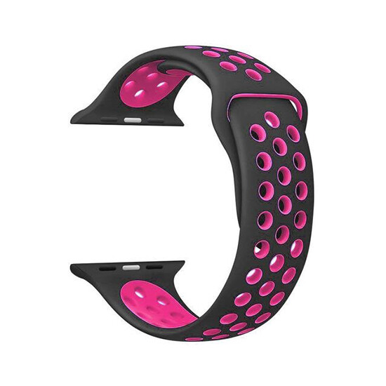 Sport Band With Hole For Apple Watches Series 7 45MM Black/Red