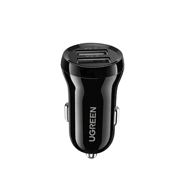Ugreen Dual USB Car Charger 4.8A 50875 Black