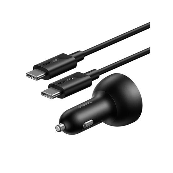 Baseus Multi-Port Fast Charge Car Charger CCU 152.5W Set with type-c cable C00036101111-00 Black