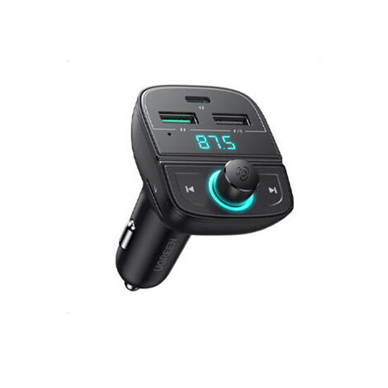 Ugreen Bluetooth Car Charger (5.0+PD+QC3.0+USB Flash Drive+TF) 80910 Black