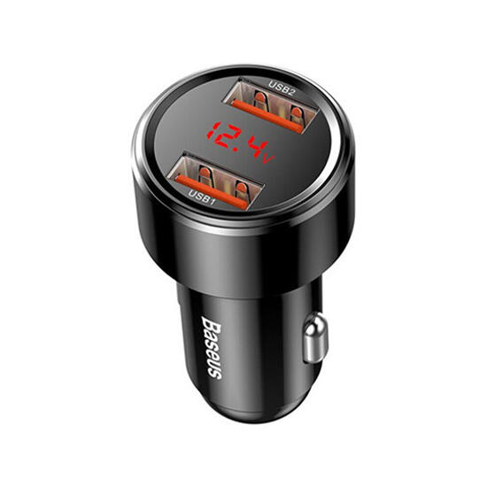 Baseus Magic Series Dual QC Digital Display For Intelligent Car Charging 45W CCMLC20A-01 Black