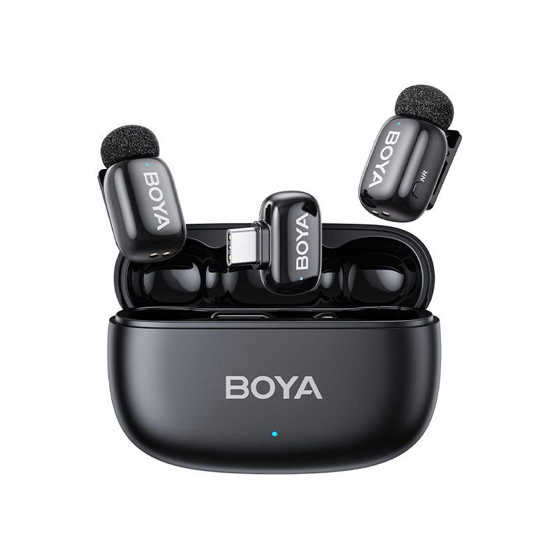 BOYA Mini 2-02 Ultracompact 2.4GHz Wireless Microphone System Combo Black