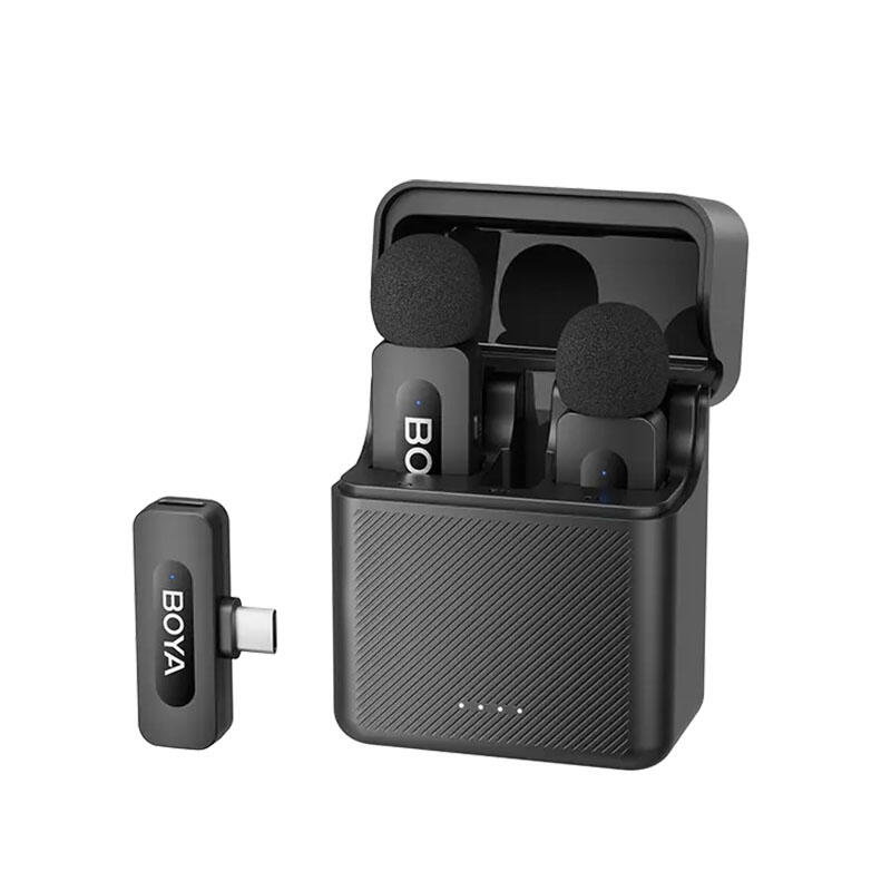 Boya BY-V30 2.4 GHz Dual-Channel Wireless Microphone System Black