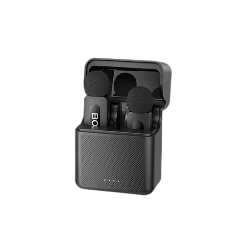 Boya BY-V3 2.4 GHz Dual-Channel Wireless Microphone System Black