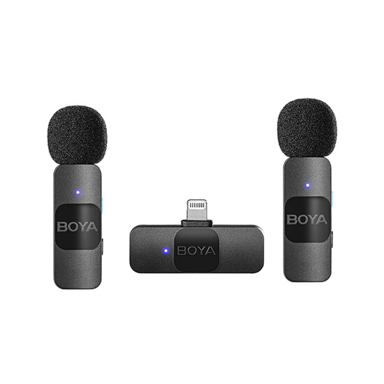 Boya BY-V2 Ultracompact 2.4GHz Wireless Microphone System Black