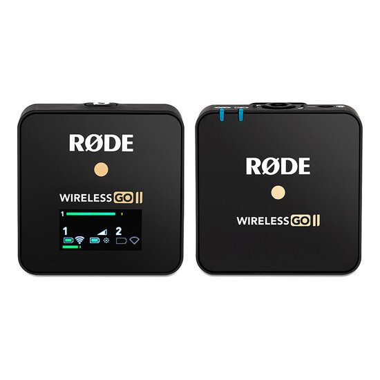 Rode Wireless GO II Single Compact Digital Wireless Omni Lavalier Microphone Kit Black